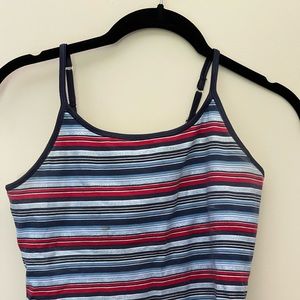 Stretchy tank top with bra support size 14 kids